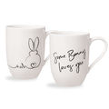 Villeroy & Boch - Some Bunny loves you - zestaw 2 kubków - pojemność: 0,34 l