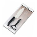 Kyocera - zestaw nóż Santoku i obierak - długość ostrza: 14 cm