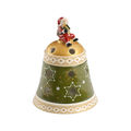 Villeroy & Boch - Christmas Light - lampion dzwoneczek z Mikołajem - wysokość: 10 cm