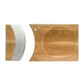 Sagaform - Oval Oak - nóż i deska do siekania ziół - wymiary: 30 x 20 cm