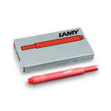 Lamy - T10 - naboje atramentowe - kolor: czerwony; 5 sztuk
