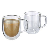 Cilio - Veneto - 2 szklanki do kawy z mlekiem - pojemność: 0,25 l; podwójne ścianki