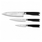 WMF - Yari - zestaw 3 noży - Santoku, uniwersalny, do warzyw