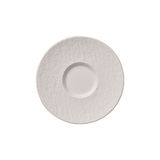 Villeroy & Boch - Manufacture Rock blanc - spodek do filiżanki do kawy z mlekiem - średnica: 17 cm