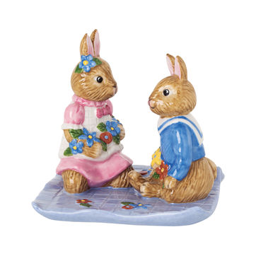 Villeroy & Boch - Bunny Tales - figurka - piknik - wymiary: 8 x 8 x 8 cm