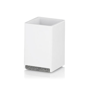 Kela - Cube - kubek łazienkowy - wymiary: 7 x 7 x 11 cm