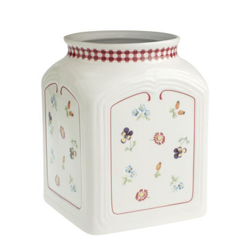 Villeroy & Boch - Petite Fleur Charm - pojemnik na akcesoria kuchenne - wymiary: 14 x 14 x 19 cm