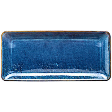 Verlo - Deep Blue - półmisek prostokątny - wymiary: 35,5 x 16,5 cm