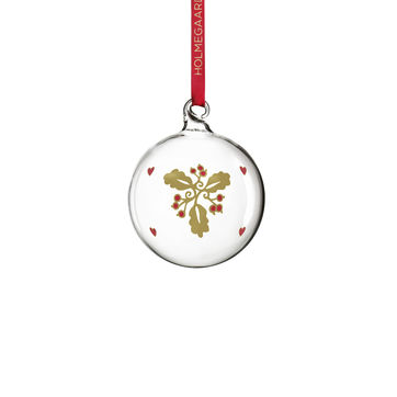 Holmegaard - Christmas - bombka - wysokość: 7,5 cm; jarzębina
