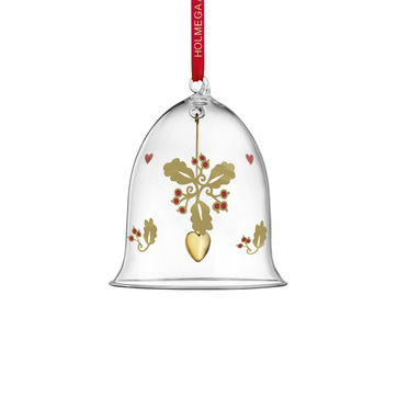 Holmegaard - Christmas - zawieszka dzwonek - wysokość: 10,5 cm; jarzębina