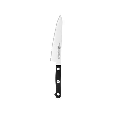 Zwilling - TWIN Gourmet - kompaktowy nóż szefa kuchni z ząbkowanym ostrzem - długość ostrza: 14 cm