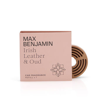 Max Benjamin - Irish Leather & Oud - uzupełnienie zapachu do samochodu - skóra i drewno agarowe - czas działania: ok. 30 dni