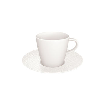 Villeroy & Boch - Manufacture Rock blanc - filiżanka do espresso ze spodkiem - pojemność: 0,06 l