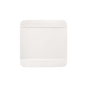 Villeroy & Boch - Manufacture Rock blanc - kwadratowy talerz płaski - wymiary: 28 x 28 cm