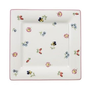 Villeroy & Boch - Petite Fleur - kwadratowy talerz sałatkowy - wymiary: 21 x 21 cm