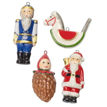 Villeroy & Boch - Nostalgic Ornaments - 4 zawieszki zabawki - wysokość: 7 cm
