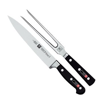 Zwilling - Professional S - nóż i widelec do mięs - długość: 18 + 20 cm