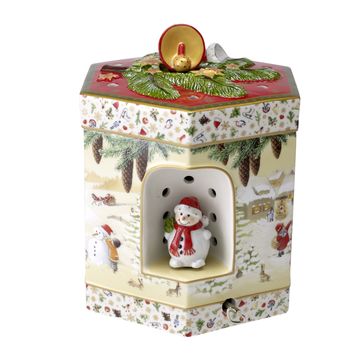 Villeroy & Boch - Christmas Toys - pudełko-lampion z pozytywką - wysokość: 24 cm