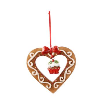 Villeroy & Boch - Winter Bakery Decoration - zawieszka pierniczek - serce - wysokość: 8 cm