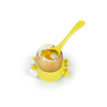 MSC - Egg Watcher - kieliszek i łyżeczka do jajek - średnica: 4,5 cm