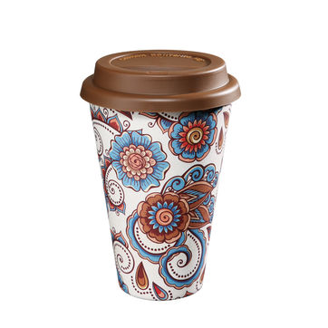 Zassenhaus - Eco Line - kubek na kawę z bioplastiku - średnica: 10 cm, wysokość: 14,5 cm