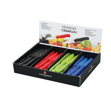 Zassenhaus - CeraPlus - ceramiczne noże do warzyw i owoców - długość ostrza: 8 cm