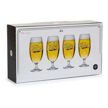 Sagaform - Club - 4 szklanki do piwa - pojemność: 420 ml
