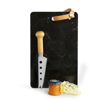 Sagaform - Nature - deska do sera z nożem - wymiary: 28 x 17 x 1,2 cm