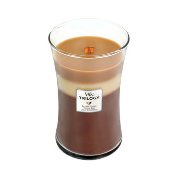 WoodWick - Spiced Confections - potrójna świeca zapachowa - wizyta w cukierni - czas palenia: do 120 godzin