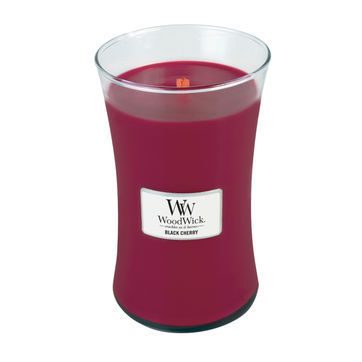 WoodWick - Black Cherry - świeca zapachowa - owoce czeremchy - czas palenia: do 120 godzin