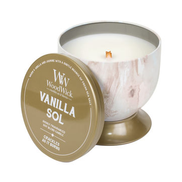 WoodWick - Vanilla Sol - świeca zapachowa - waniliowy jaśmin - czas palenia: do 60 godzin