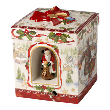 Villeroy & Boch - Christmas Toys - pudełko-lampion z pozytywką - wysokość: 19 cm