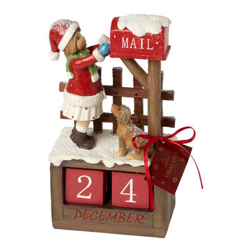 Villeroy & Boch - Christmas Toys 2017 - kalendarz grudniowy - skrzynka na listy - wymiary: 11,5 x 7,5 x 22,5 cm
