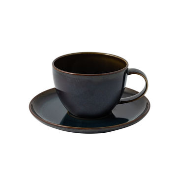 Villeroy & Boch - Crafted Denim - filiżanka do kawy ze spodkiem - pojemność: 0,25 l