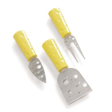 Sagaform - Cheese - nożyk, widelec i łopatka do sera