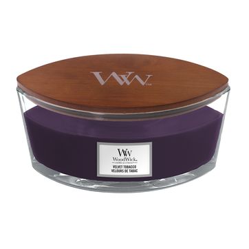 WoodWick - Velvet Tobacco - świeca zapachowa - tytoń i suszone śliwki - czas palenia: do 40 godzin