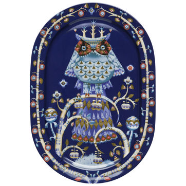 Iittala - Taika Blue - półmisek owalny - wymiary: 41 x 28,5 cm