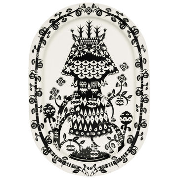 Iittala - Taika Black - półmisek owalny - wymiary: 41 x 28,5 cm