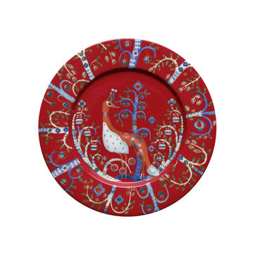 Iittala - Taika Red - talerz sałatkowy - średnica: 22 cm