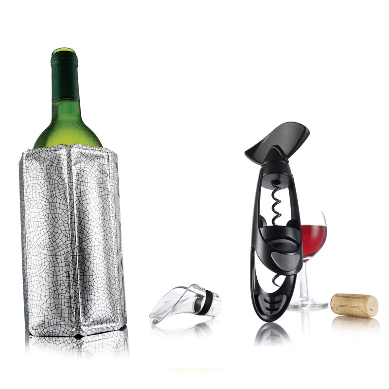 Vacu Vin - zestaw akcesoriów do wina - pompka, korki, nalewak, korkociąg i cooler