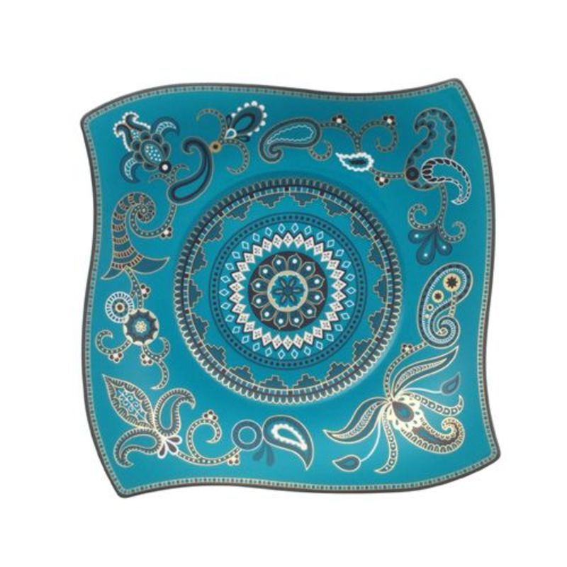 Villeroy & Boch - Samarah Turquoise - talerz sałatkowy - wymiary: 24 x 24 cm