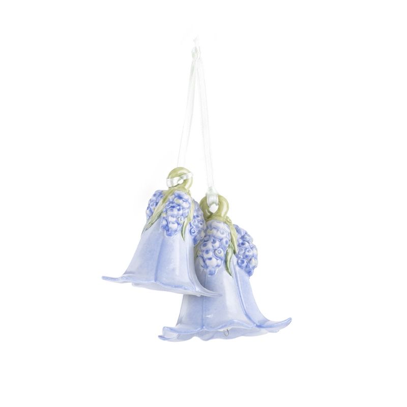 Villeroy & Boch - Flower Bells - 2 zawieszki - dzwoneczki z lilakami - wysokość: 6 cm