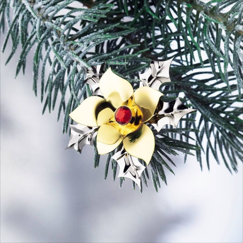 Menu - Christmas Jewelry - kwiat ostrokrzewu