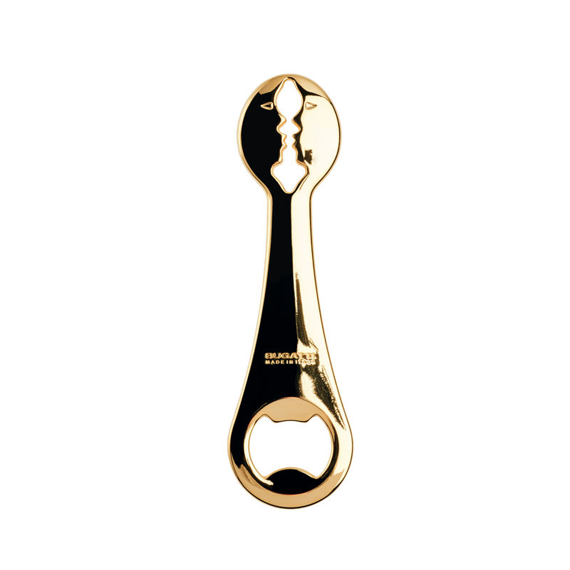 Bugatti - Kiss Gold - otwieracz do butelek - pokryty 24-karatowym złotem