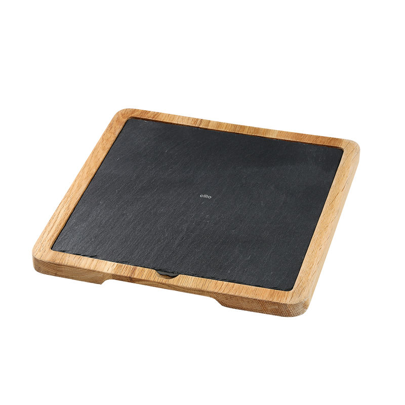 Cilio - Formaggio - deska do sera z łupka - wymiary: 23 x 23 cm