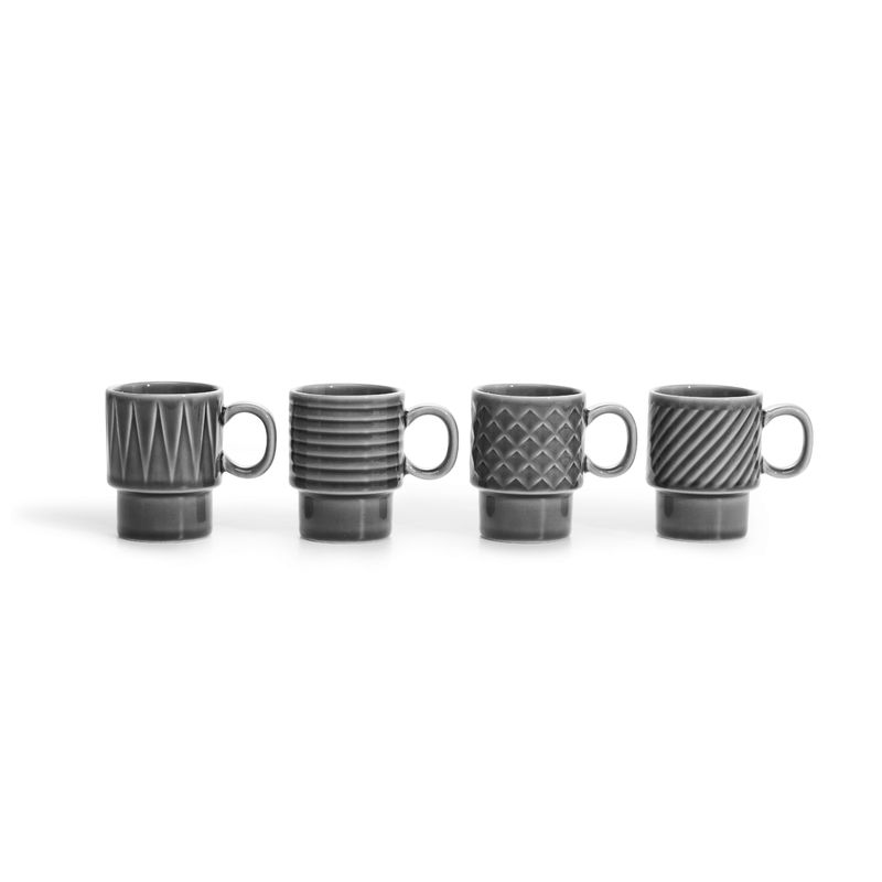 Sagaform - Coffee & More - zestaw 4 filiżanek do espresso - pojemność: 0,1 l