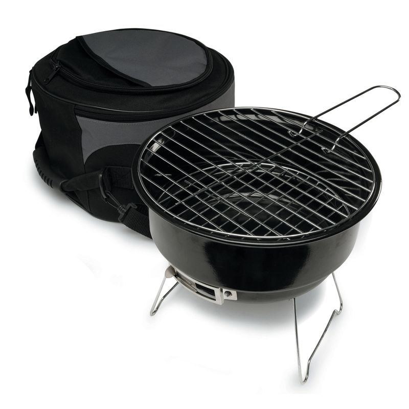 Sagaform - BBQ - przenośny mini grill i torba termiczna - szaro-czarna torba