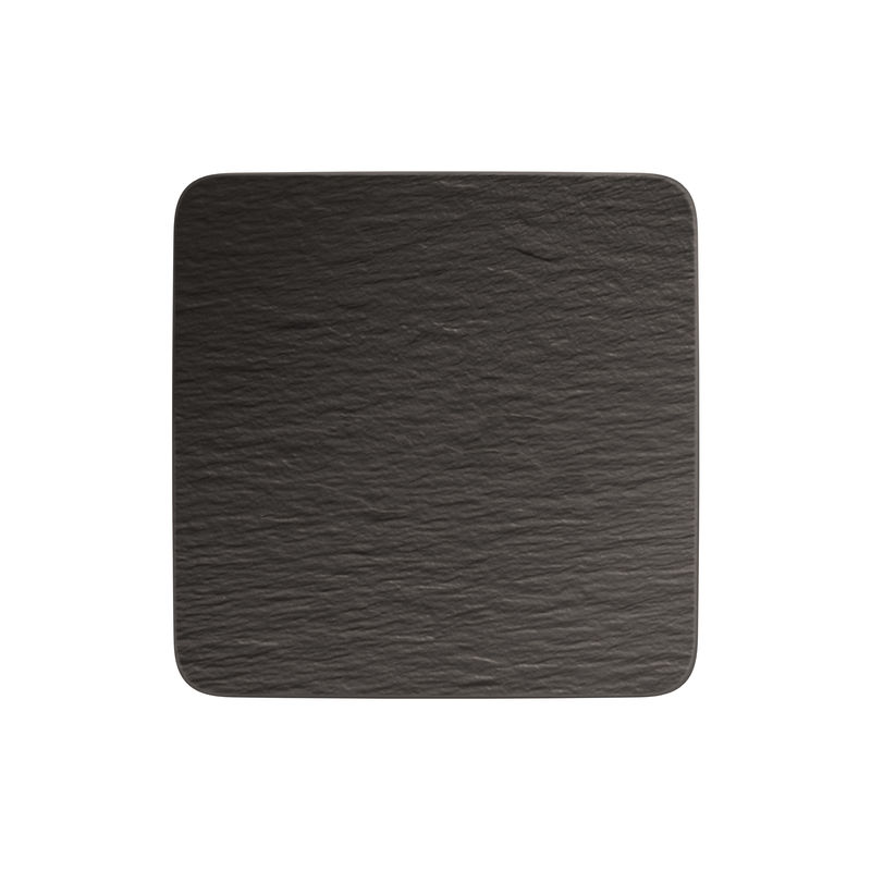 Villeroy & Boch - Manufacture Rock - kwadratowy talerz do serwowania - wymiary: 32,5 x 32,5 cm