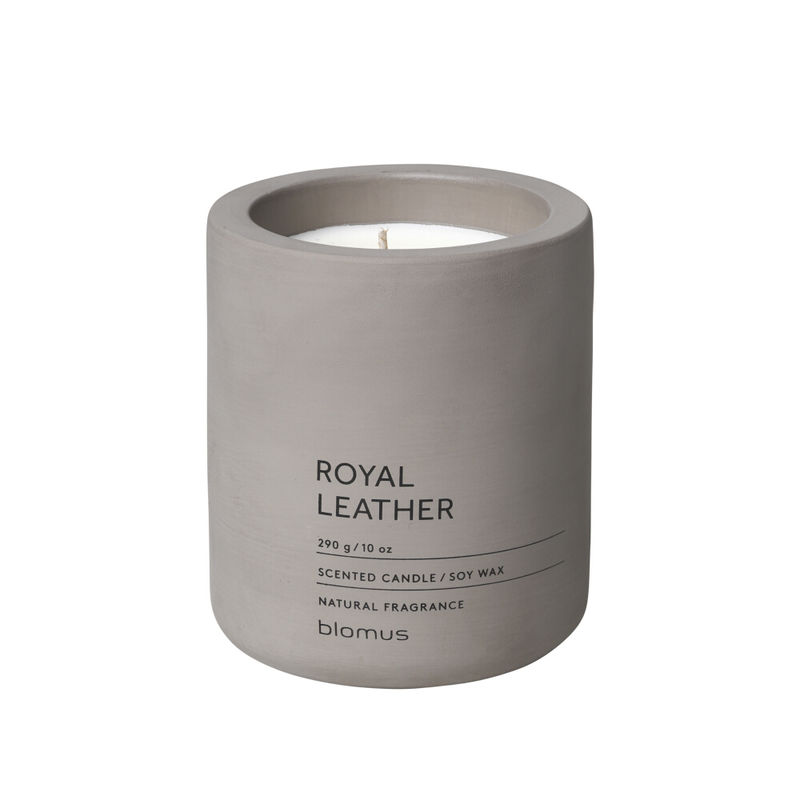Blomus - Royal Leather - świece zapachowe - tytoń i zioła