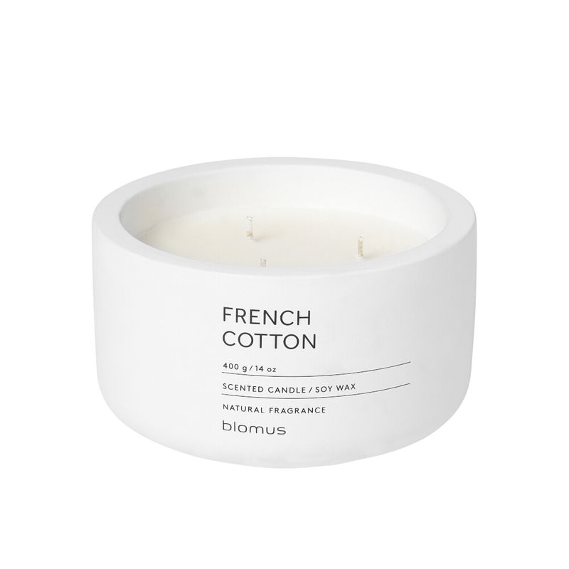 Blomus - French Cotton - świeca zapachowa - świeże pranie - czas palenia: do 25 godzin